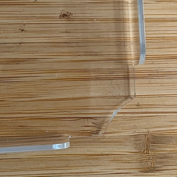 VTG Hollywood Regency MCM Set of 4 Clear Acrylic Lucite Cup Coasters Bar Kitchen - Picture 10 of 13